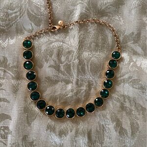💗Gold Chain Necklace with Emerald Green Crystal Accents💗= 10/$20 bundle